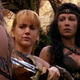 Someone on the Xena team had a thing for lots of strong women in fur bikinis, chunky necklaces, and swords.